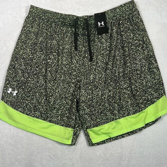 Under Armour Loose fit UA 9" Stretch‎ Printed Training Shorts NWT Men's 2XL - Picture 1 of 7